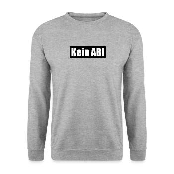 Kein Abi Box Logo - Unisex Pullover - Weißgrau meliert - Vorne - Alina (178cm) & Michal (187cm)