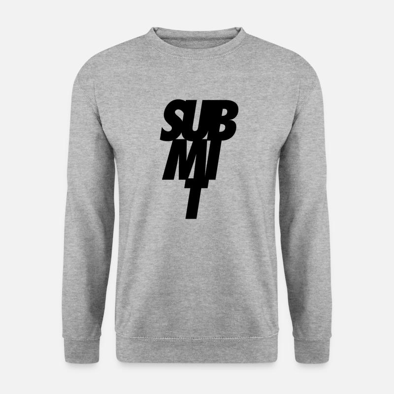 Submit - Unisex Pullover - Weißgrau meliert