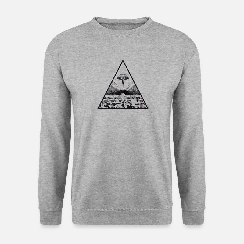 Ufo triangle - Unisex Sweatshirt - salt & pepper
