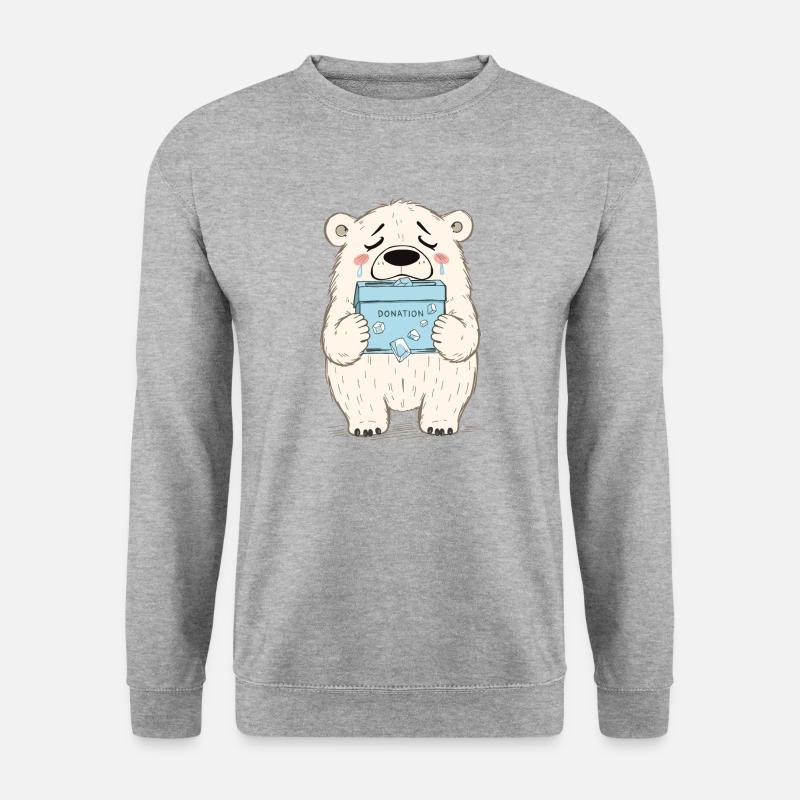 Saving Polar Bears - Unisex Sweatshirt - salt & pepper