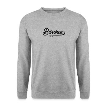 Bärchen Vintage - Sweat-shirt Unisexe - gris chiné - Devant - Alina (178cm) & Michal (187cm)
