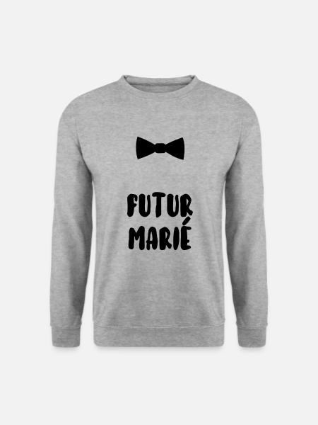 Futur marié - Sweat-shirt Unisexe - gris chiné