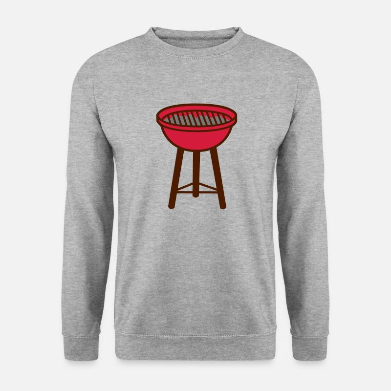 Grill - Unisex Pullover - Weißgrau meliert