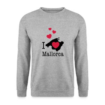 Mallorca Balearic Islands Spain palm holiday island holidays - Unisex Sweatshirt - salt & pepper - Front - Alina (178cm) & Michal (187cm)
