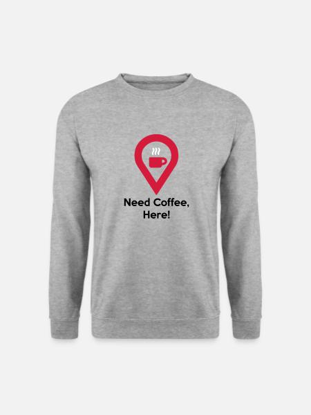 Besoin d'un café - Sweat-shirt Unisexe - gris chiné