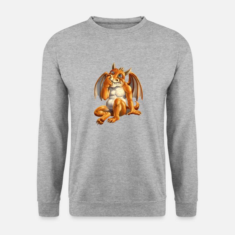 Nasenbohrer - Unisex Pullover - Weißgrau meliert