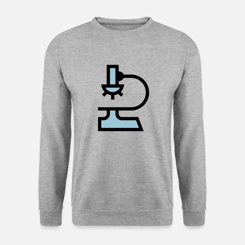 Laboratory microscope - Unisex Sweatshirt - salt & pepper