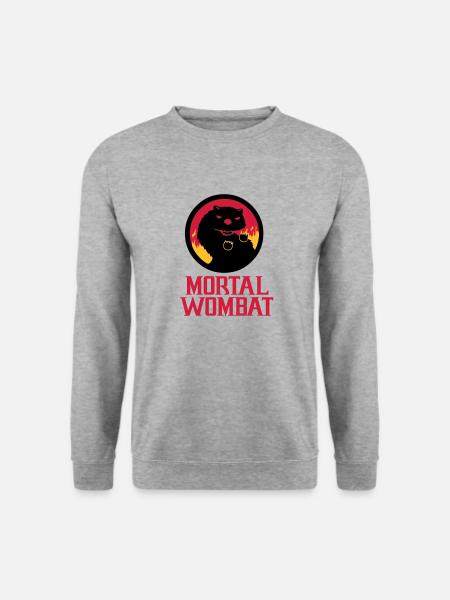Mortal Wombat - Unisex Sweatshirt - salt & pepper