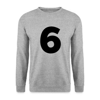 6.6 - Unisex Sweatshirt - salt & pepper - Front - Alina (178cm) & Michal (187cm)