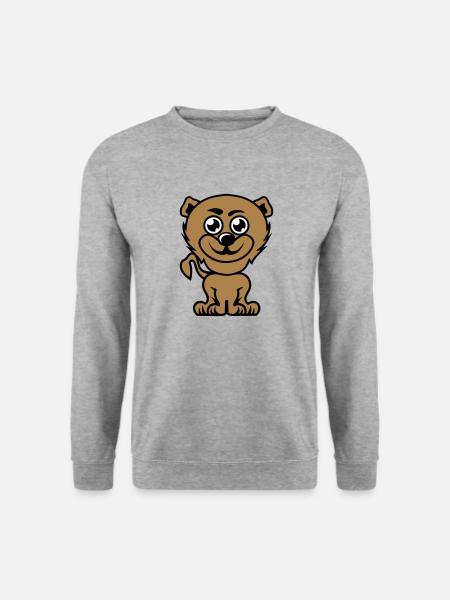 bear drawing child animals - Unisex Sweatshirt - salt & pepper