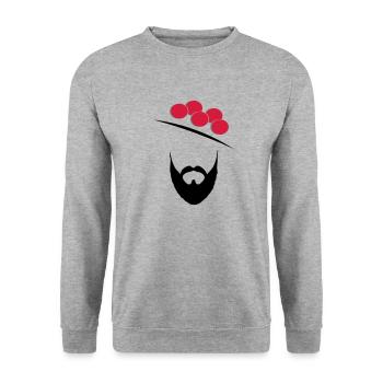Gars de la Forêt Noire sans lettrage - Sweat-shirt Unisexe - gris chiné - Devant - Alina (178cm) & Michal (187cm)