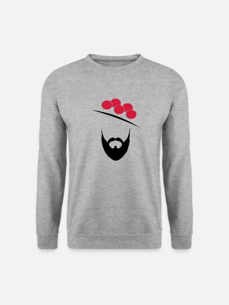 Schwarzwaldkerle ohne Schriftzug - Unisex Pullover - Weißgrau meliert