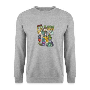 Lets be Frank Halloween Gift - Unisex Sweatshirt - salt & pepper - Front - Alina (178cm) & Michal (187cm)