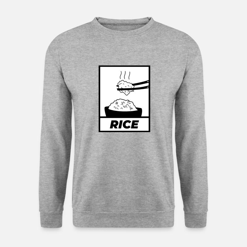 Rice simple black - Unisex Sweatshirt - salt & pepper