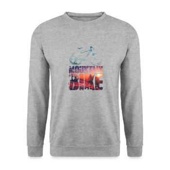 VTT - Sweat-shirt Unisexe - gris chiné - Devant - Alina (178cm) & Michal (187cm)