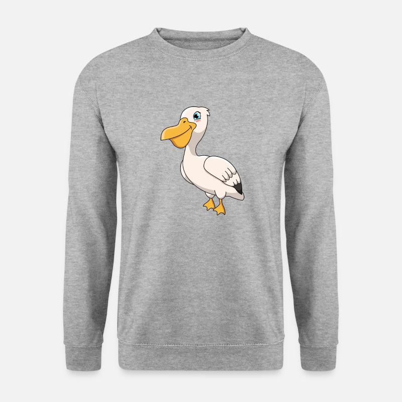 Pelikan - Unisex Pullover - Weißgrau meliert