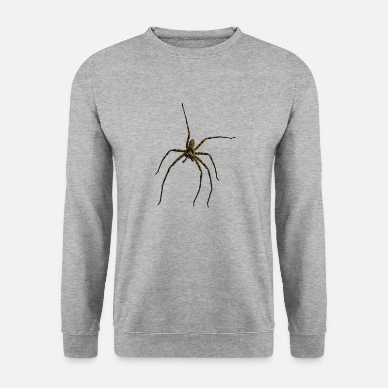Hauswinkelspinne - Unisex Pullover - Weißgrau meliert