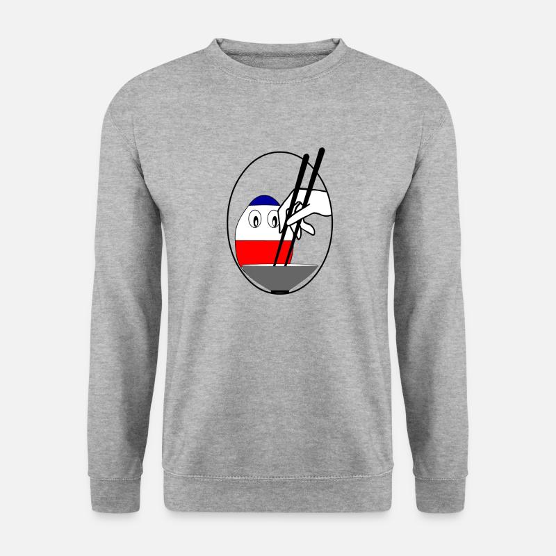 Itadakimasu - Unisex Pullover - Weißgrau meliert