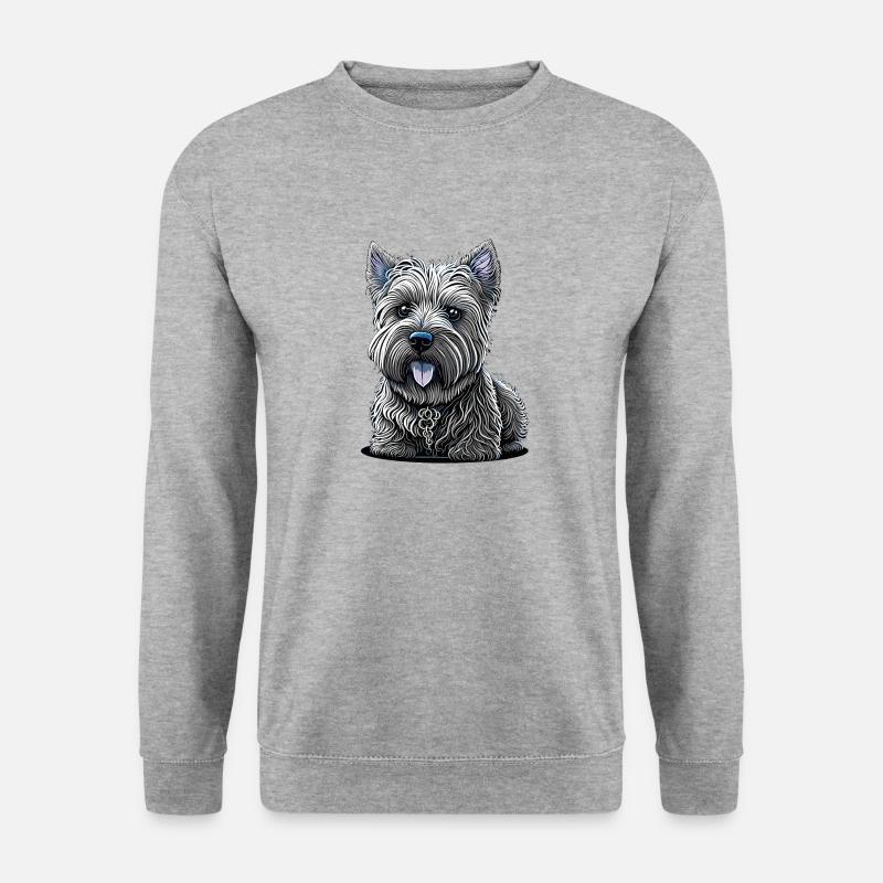Small West Highland White Terrier - Unisex Sweatshirt - salt & pepper
