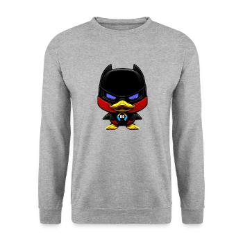 Dynamic Duck - Unisex Sweatshirt - salt & pepper - Front - Alina (178cm) & Michal (187cm)