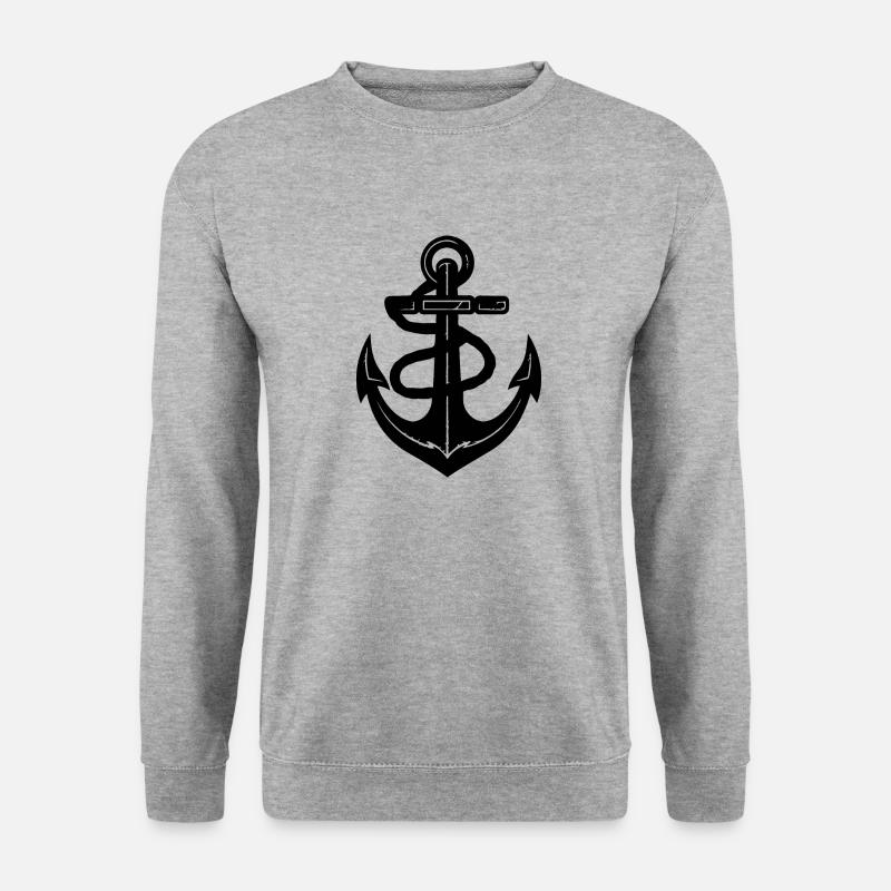 Anchor Boat Ship Nautical - Unisex Sweatshirt - salt & pepper
