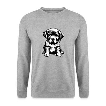 Dogs Puppy Golden Retriever Dog Owners - Unisex Sweatshirt - salt & pepper - Front - Alina (178cm) & Michal (187cm)