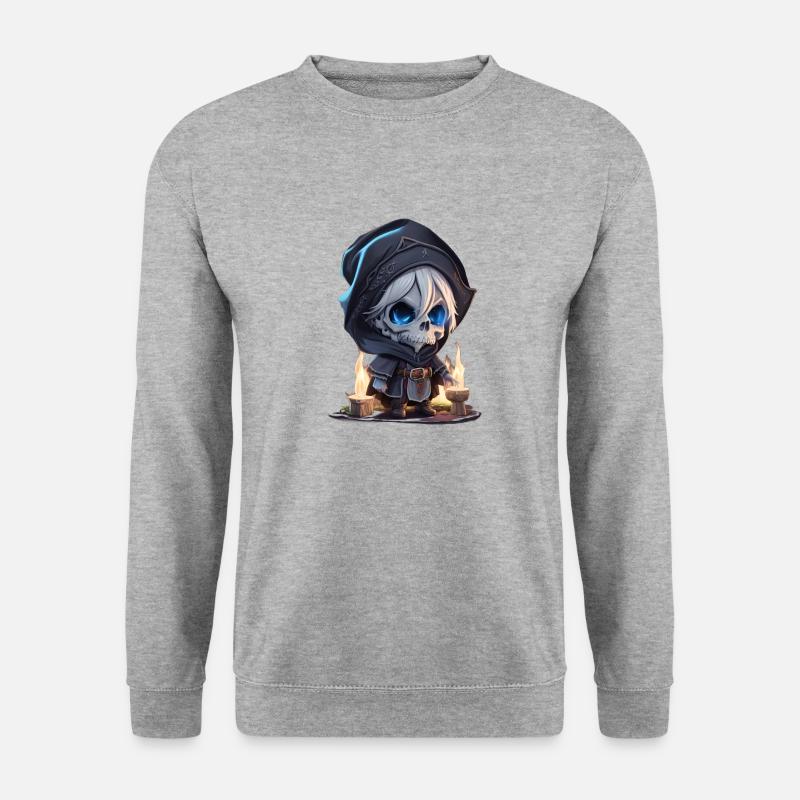 Wizard Skeleton - Unisex Sweatshirt - salt & pepper