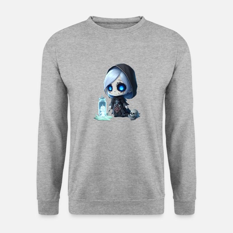 Wizard Skeleton - Unisex Sweatshirt - salt & pepper