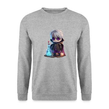Human Alchemist - Unisex Sweatshirt - salt & pepper - Front - Alina (178cm) & Michal (187cm)