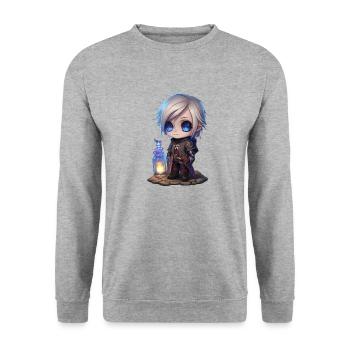 Human Alchemist - Unisex Sweatshirt - salt & pepper - Front - Alina (178cm) & Michal (187cm)