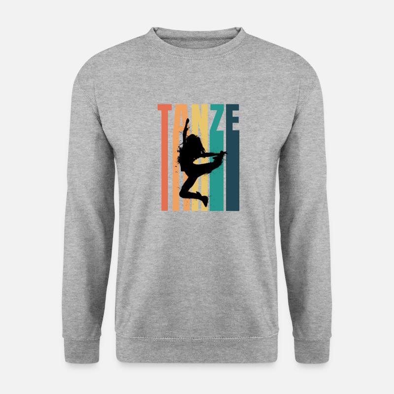 Dancing Dance Music - Unisex Pullover - Weißgrau meliert