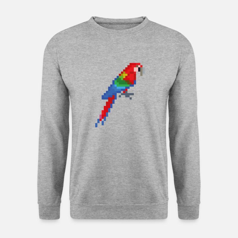 Vogel - Unisex Pullover - Weißgrau meliert