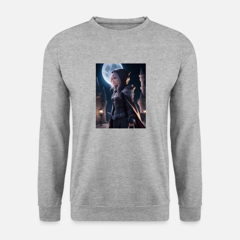 AI 3D Version 42 - Unisex Pullover - Weißgrau meliert