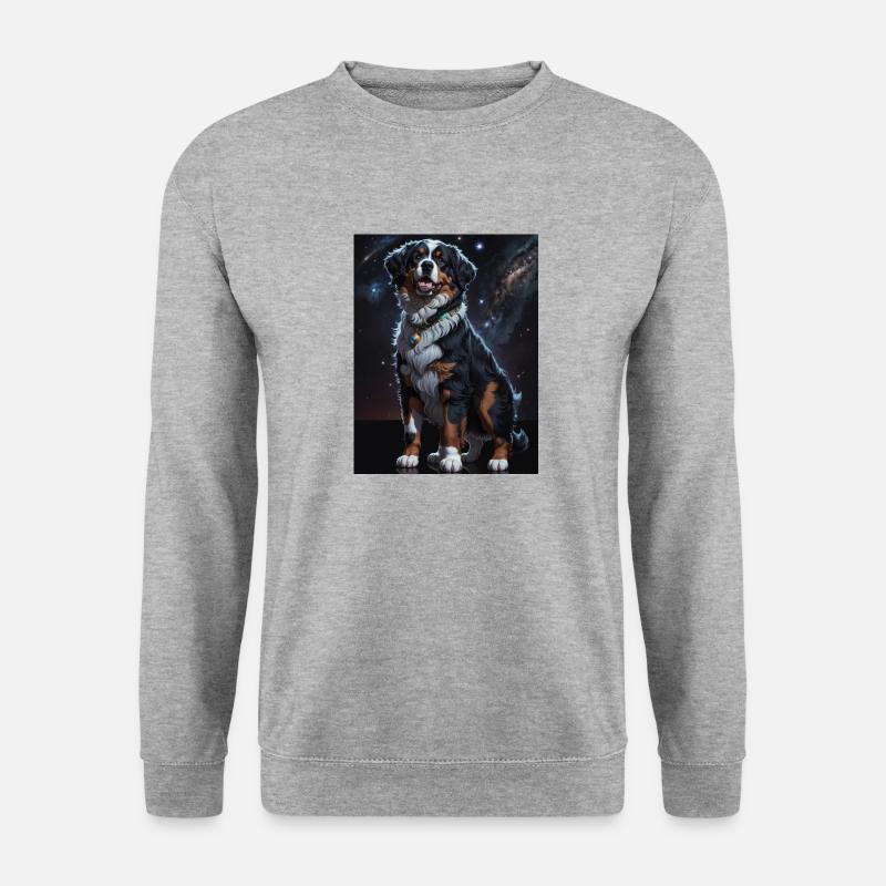 Berner Sennenhund - Unisex Pullover - Weißgrau meliert