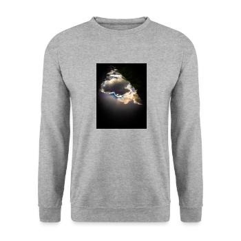Stormy Reflection - Unisex Sweatshirt - salt & pepper - Front - Alina (178cm) & Michal (187cm)