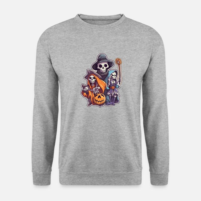 witch 6 - Unisex Pullover - Weißgrau meliert