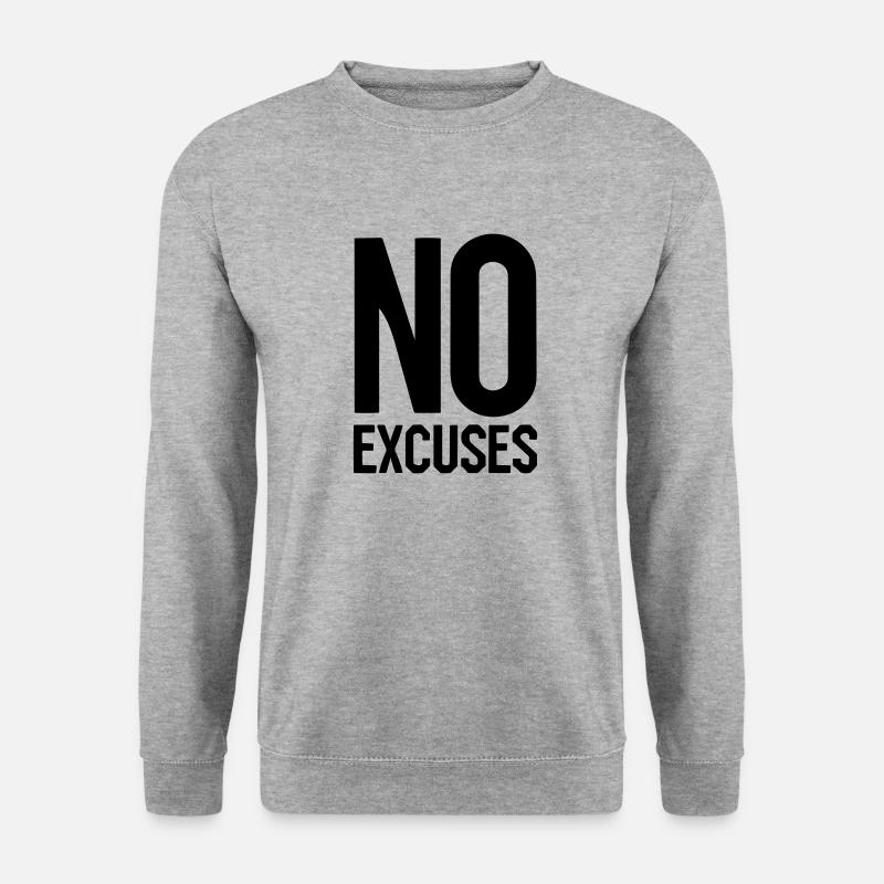 Keine Ausreden - Unisex Pullover - Weißgrau meliert