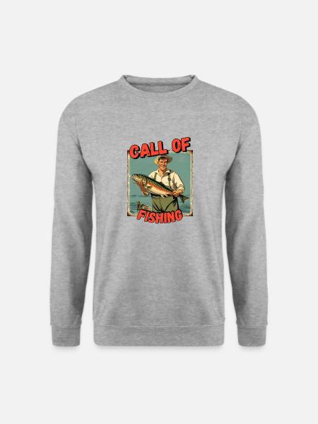 appel de la pêche 3 - Sweat-shirt Unisexe - gris chiné