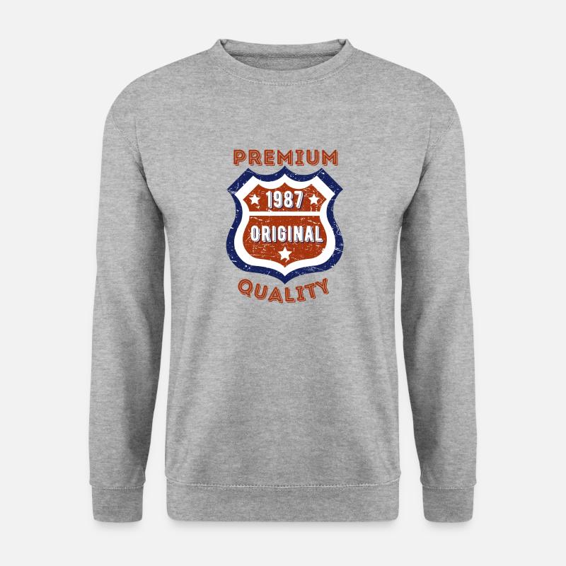 Premium quality 1987 - Unisex Sweatshirt - salt & pepper