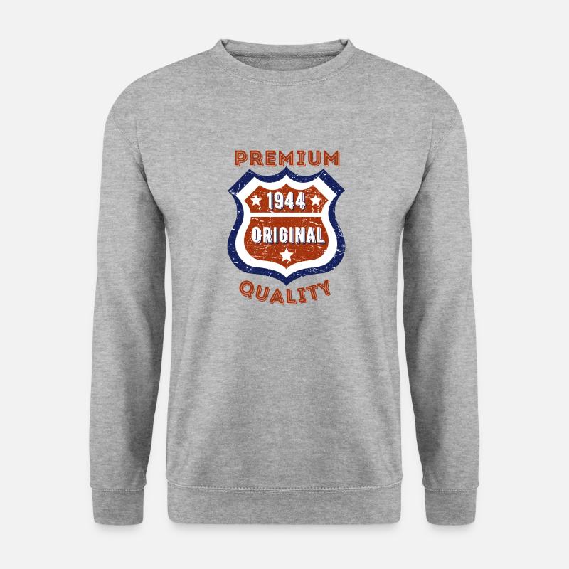 Premium-Qualität 1944 - Unisex Pullover - Weißgrau meliert