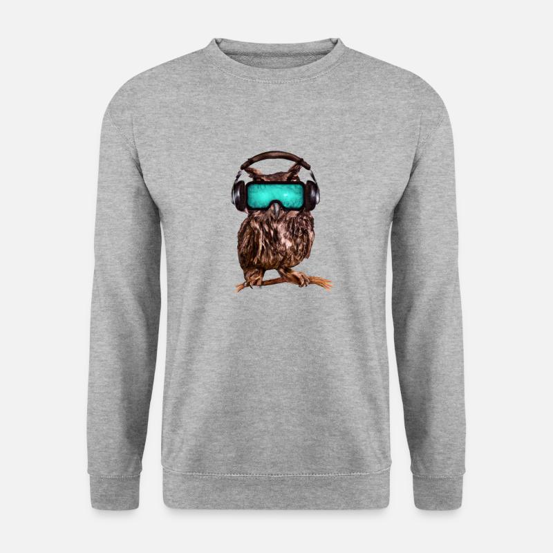 Owl_ 03 - Unisex Sweatshirt - salt & pepper