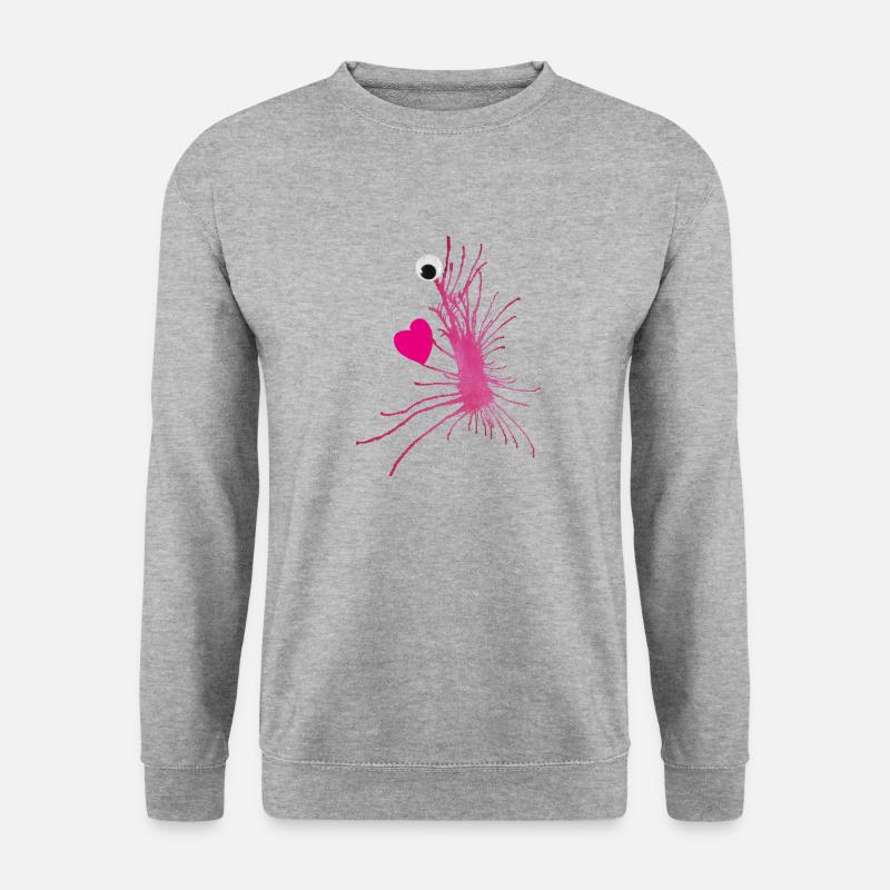 MonstRumms Love Nr.2 - Unisex Pullover - Weißgrau meliert