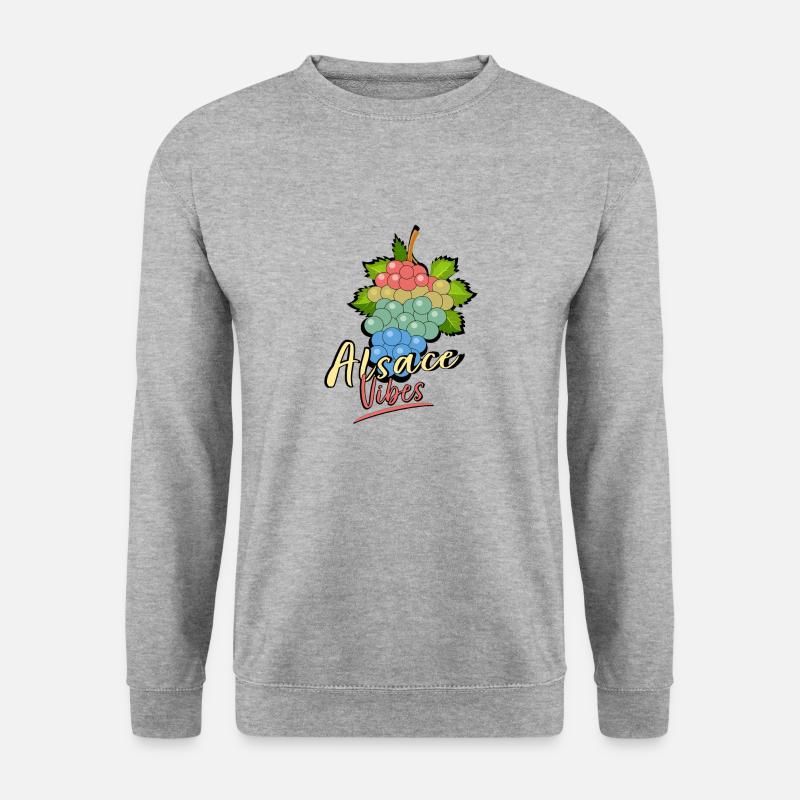 Elsass Vibes - Unisex Pullover - Weißgrau meliert