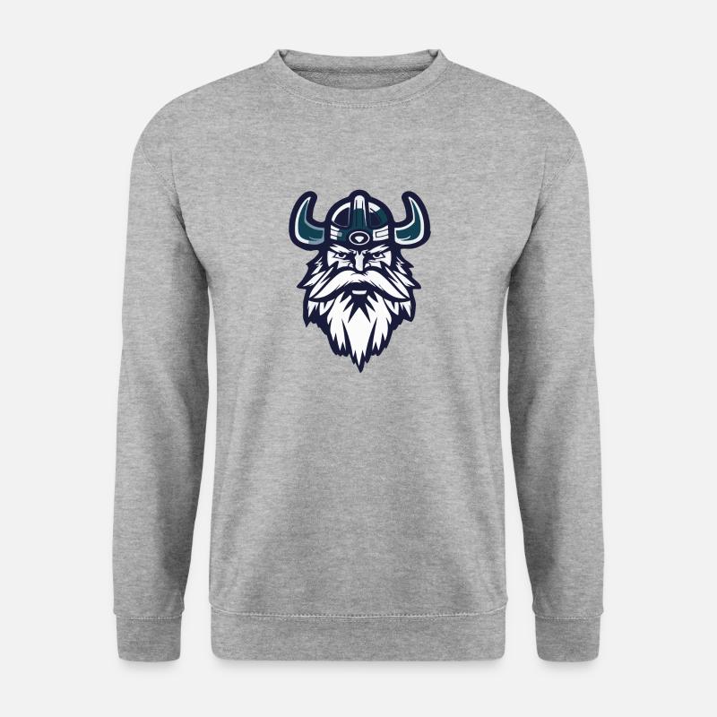 Wikinger - Unisex Pullover - Weißgrau meliert