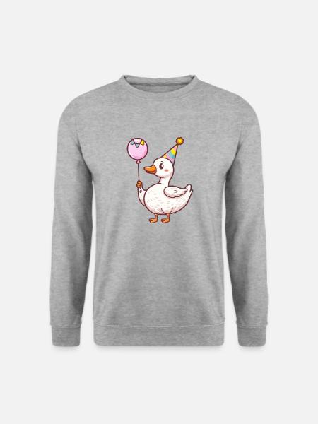 Goose Birthday Comic Cute - Unisex Sweatshirt - salt & pepper