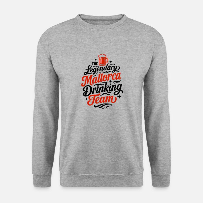 Mallorca Drinking Team - Sweat-shirt Unisexe - gris chiné