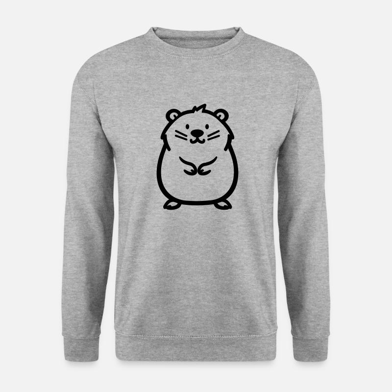 Bieber - Unisex Pullover - Weißgrau meliert