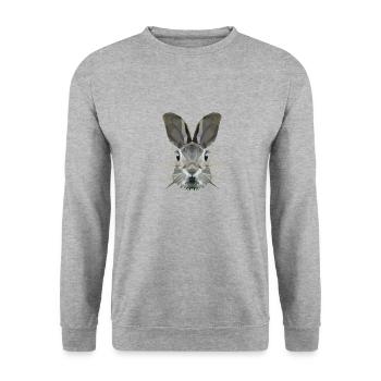 Hare - Unisex Sweatshirt - salt & pepper - Front - Alina (178cm) & Michal (187cm)