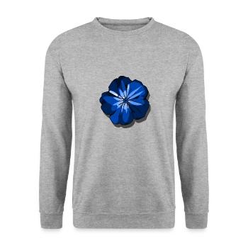 Blue flower - Unisex Sweatshirt - salt & pepper - Front - Alina (178cm) & Michal (187cm)