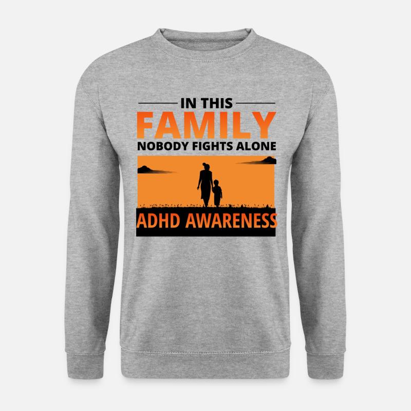 ADHD Awareness - Unisex Sweatshirt - salt & pepper
